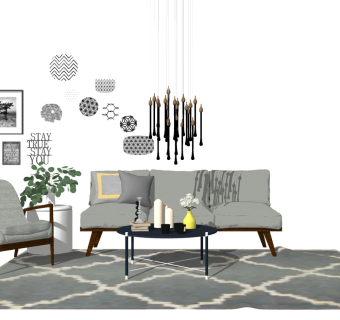 精品客厅设计家具模型 (71)